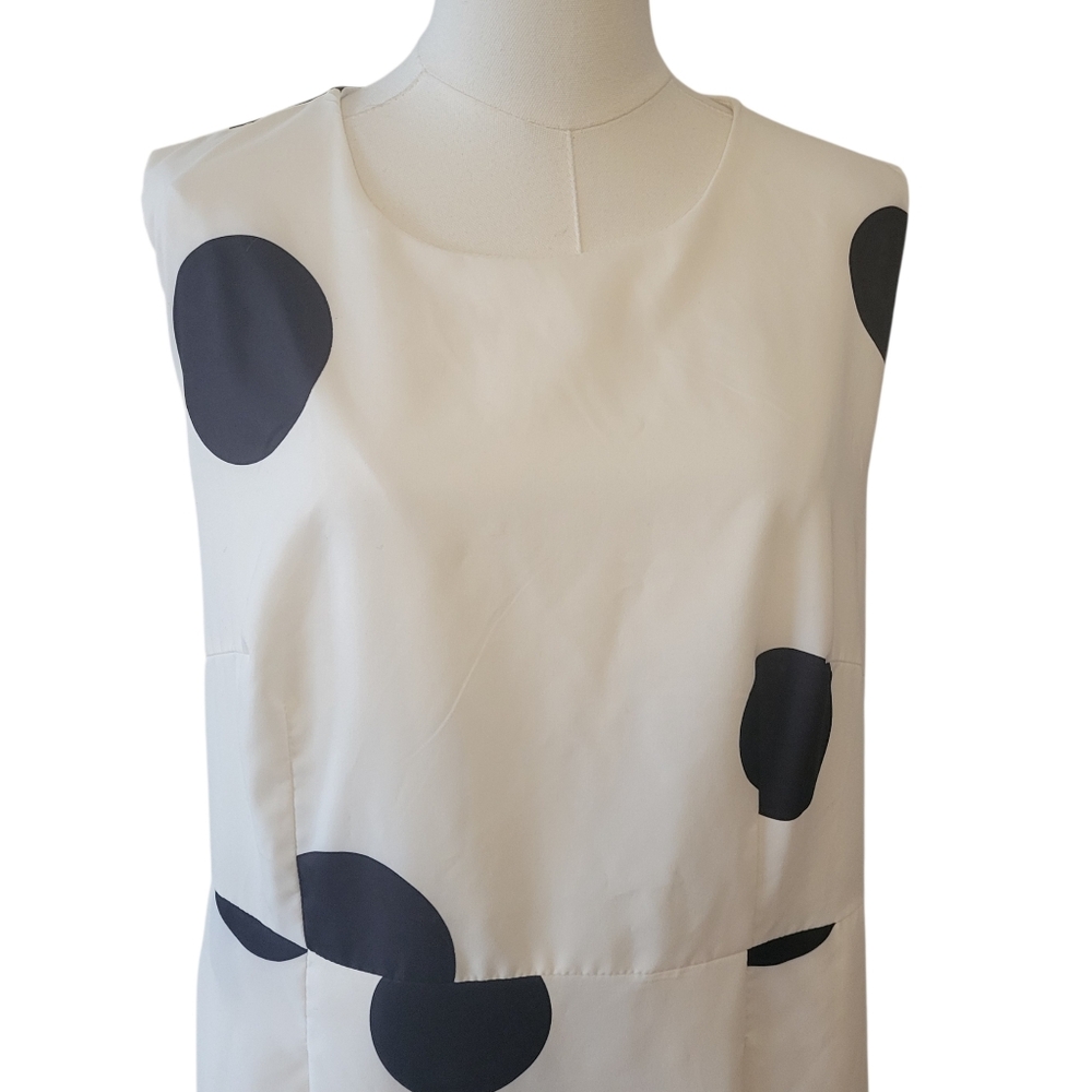 NWT‎ Cider Ivory Polka Dot Sleeveless Dress Size XL - Picture 3 of 6